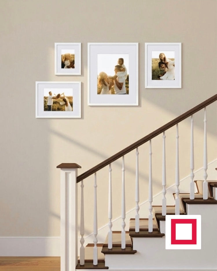 Küçük Merdiven Fotoğraf Çerçevesi – Duvar Galeri Çerçeve Seti