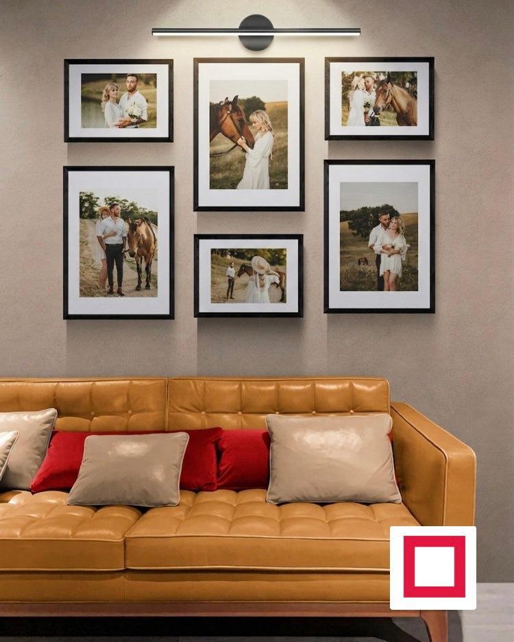 Lüks Tuğla Fotoğraf Çerçevesi – Aplik Işık Hediyeli