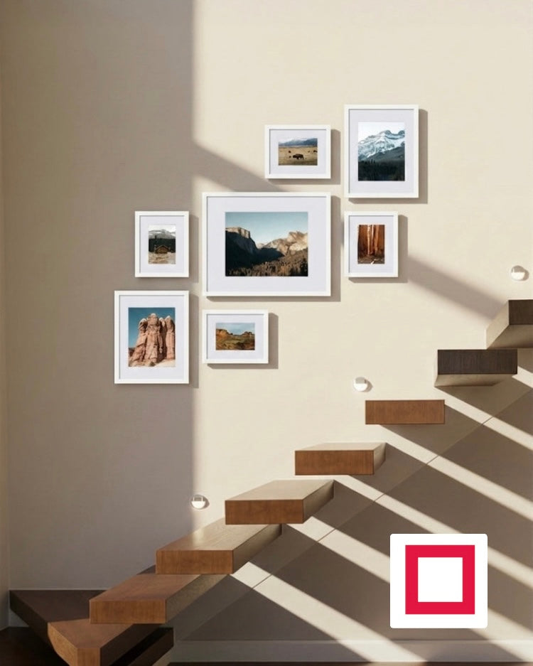 Orta Merdiven Fotoğraf Çerçevesi – Duvar Galeri Çerçeve Seti