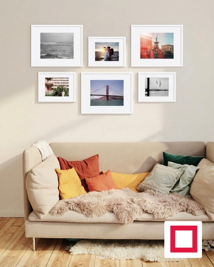Lüks Ofset Izgara Fotoğraf Çerçevesi – Duvar Galeri Çerçeve Seti