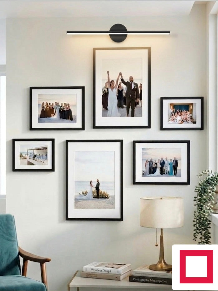Lüks Koridor Fotoğraf Çerçevesi – Aplik Işık Hediyeli
