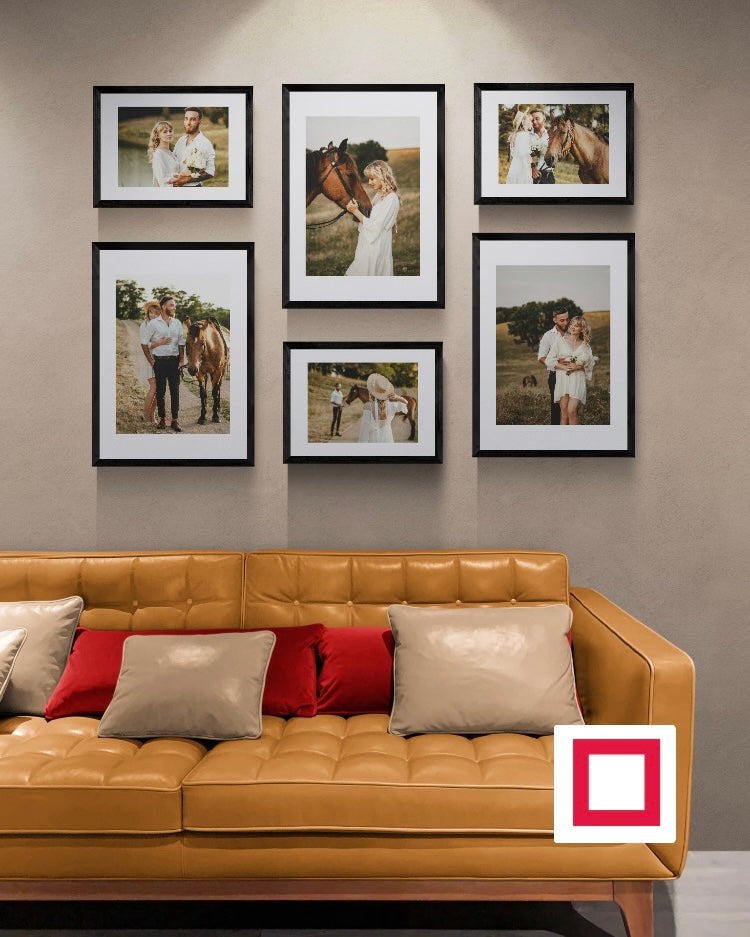Lüks Tuğla Fotoğraf Çerçevesi – Duvar Galeri Çerçeve Seti