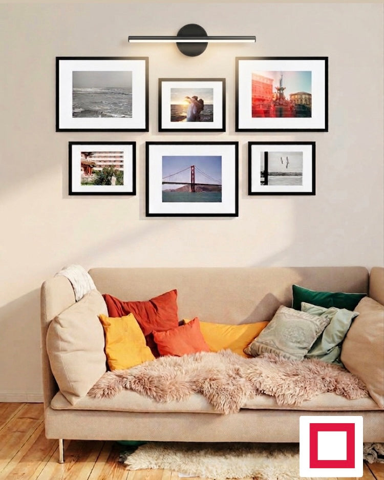 Lüks Ofset Izgara Fotoğraf Çerçevesi – Aplik Işık Hediyeli