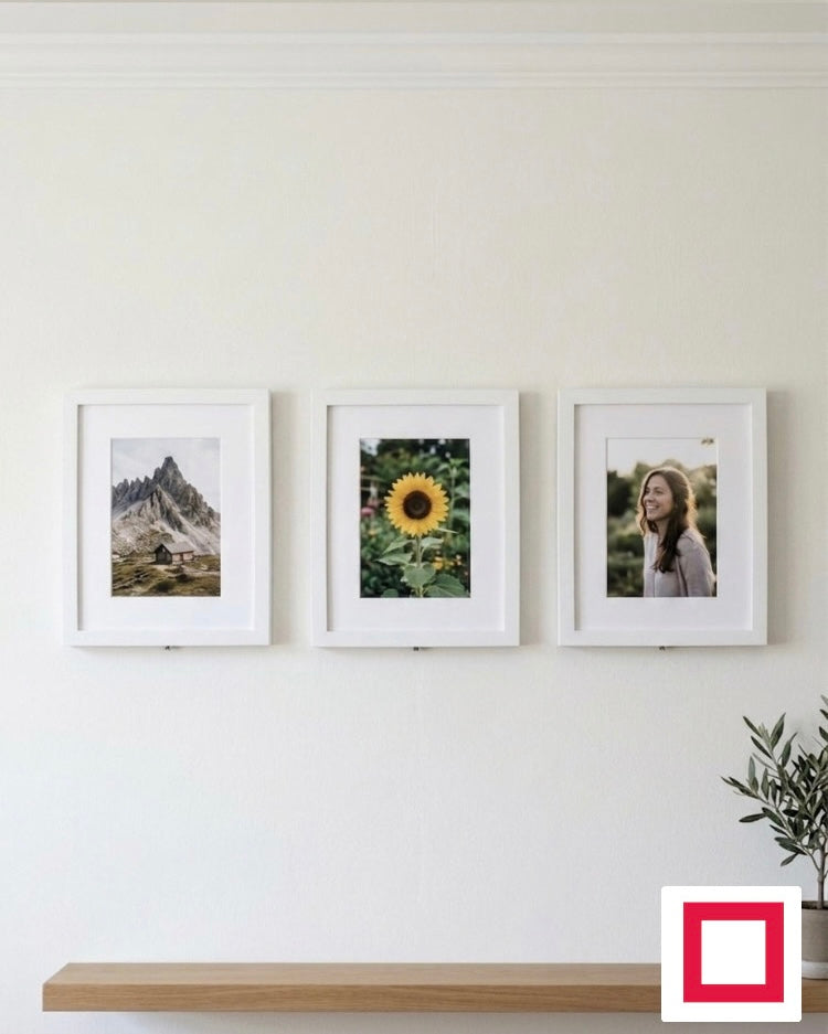 17x23 Üçlü Fotoğraf Çerçevesi – Duvar Galeri Çerçeve Seti